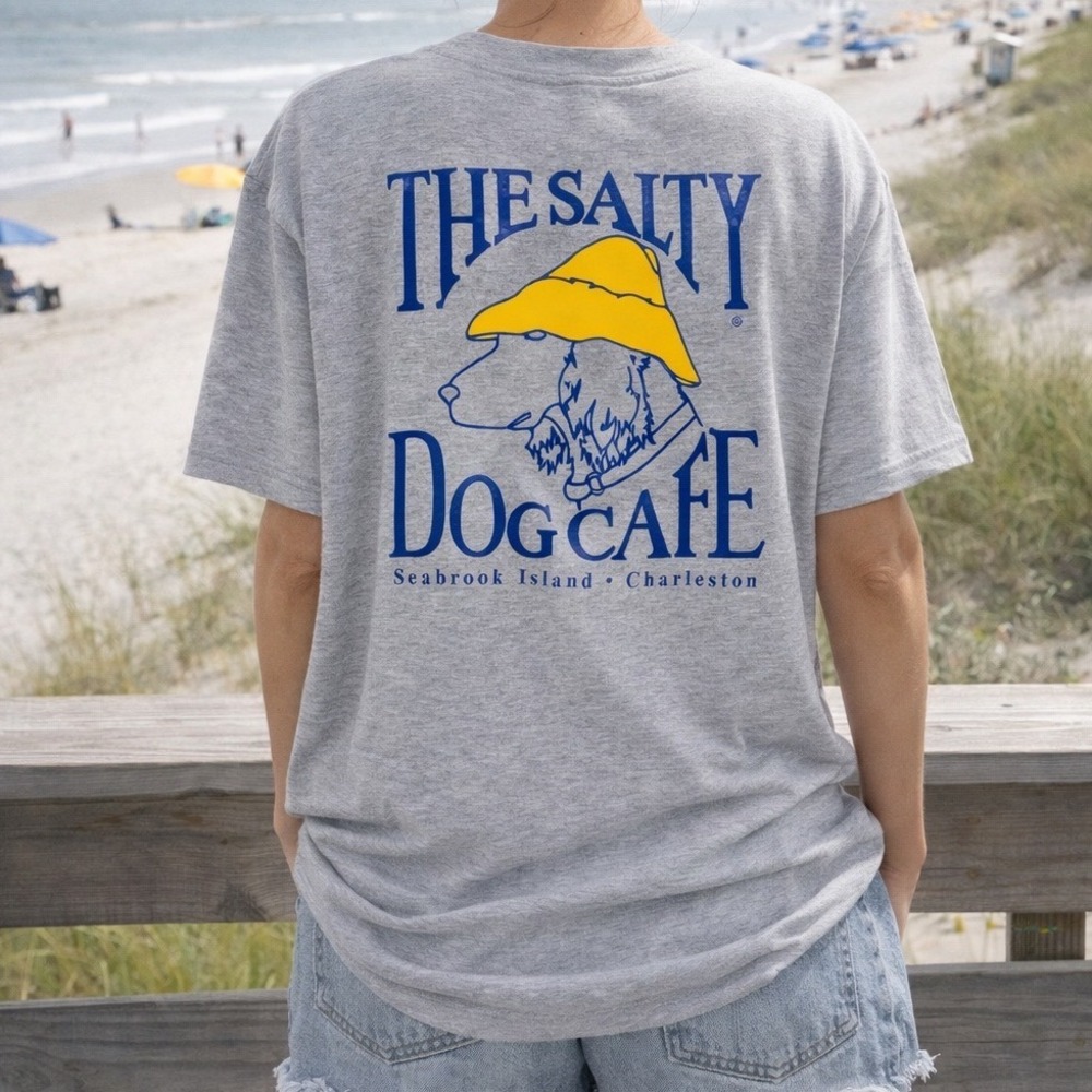 The Salty Dog Cafe Charleston Gray Graphic T-Shirt Medium‎ G2